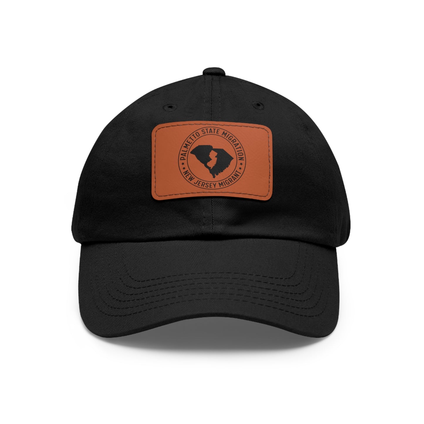 New Jersey Migrant Dad Hat with Leather Patch