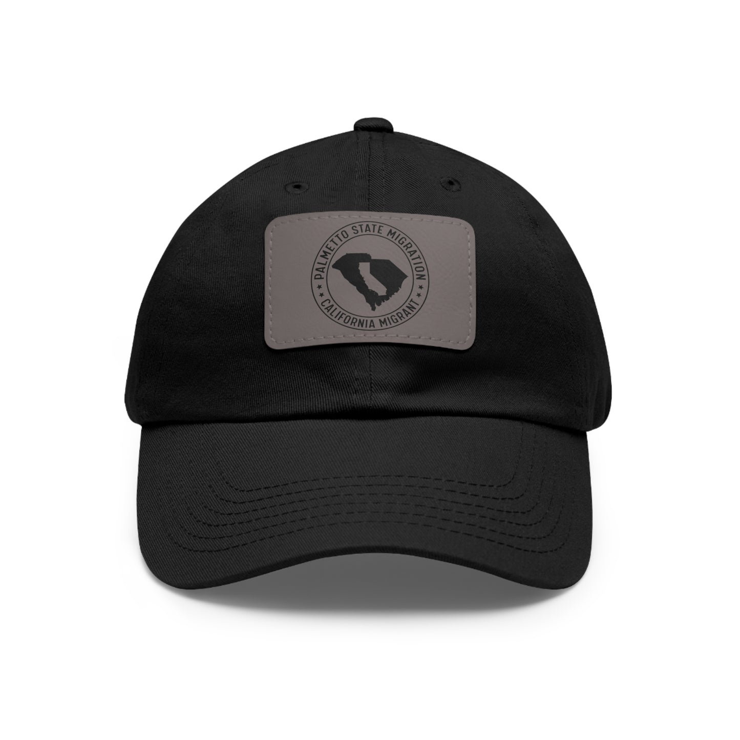 California Migrant Dad Hat with Leather Patch