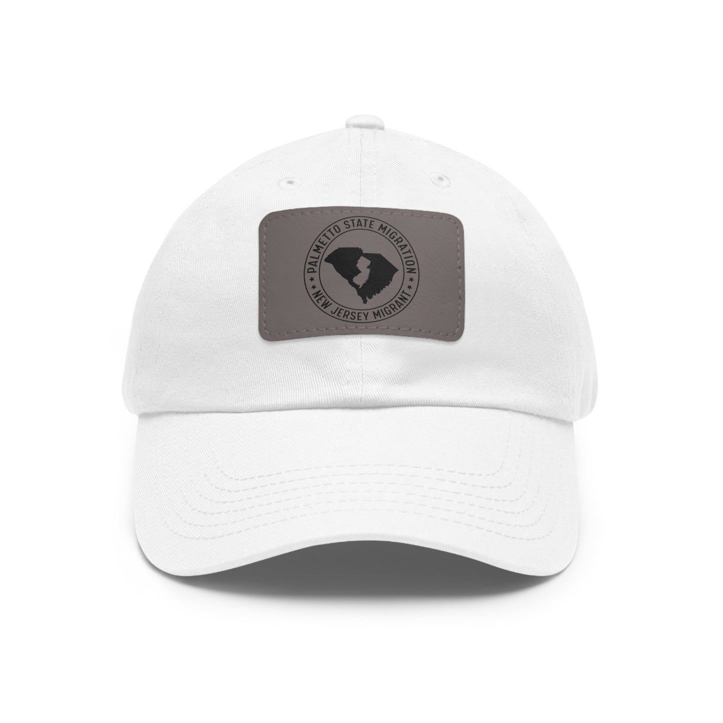 New Jersey Migrant Dad Hat with Leather Patch