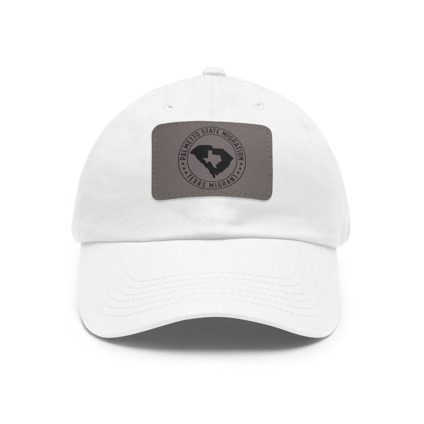 Texas Migrant Dad Hat with Leather Patch