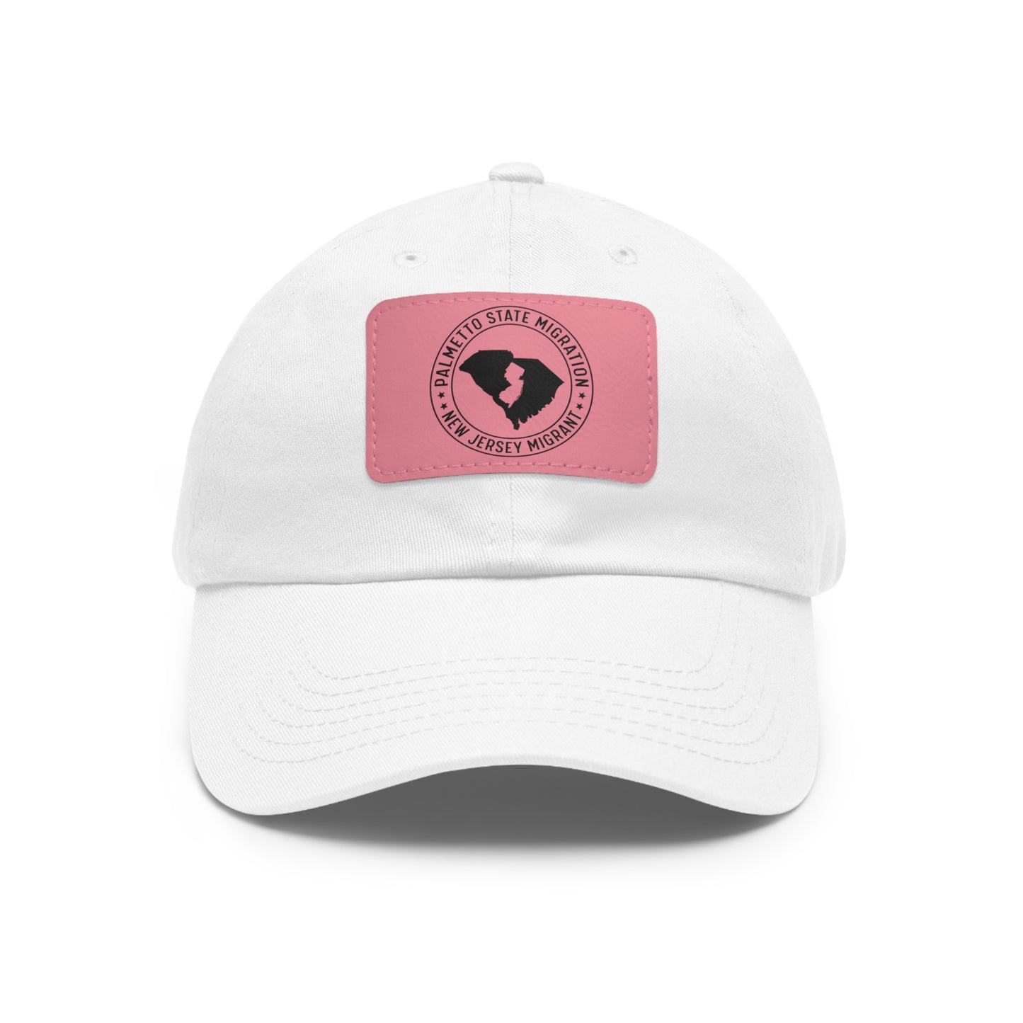 New Jersey Migrant Dad Hat with Leather Patch