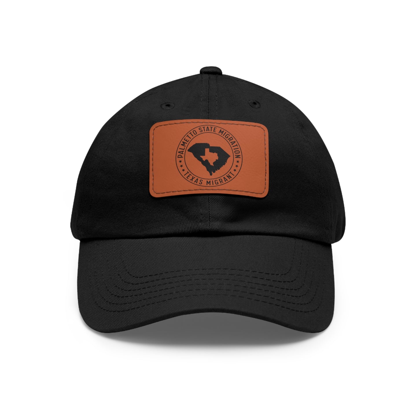 Texas Migrant Dad Hat with Leather Patch