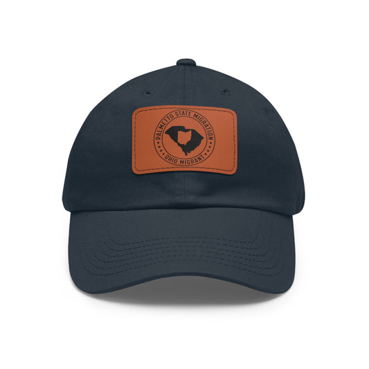 Ohio Migrant Dad Hat with Leather Patch