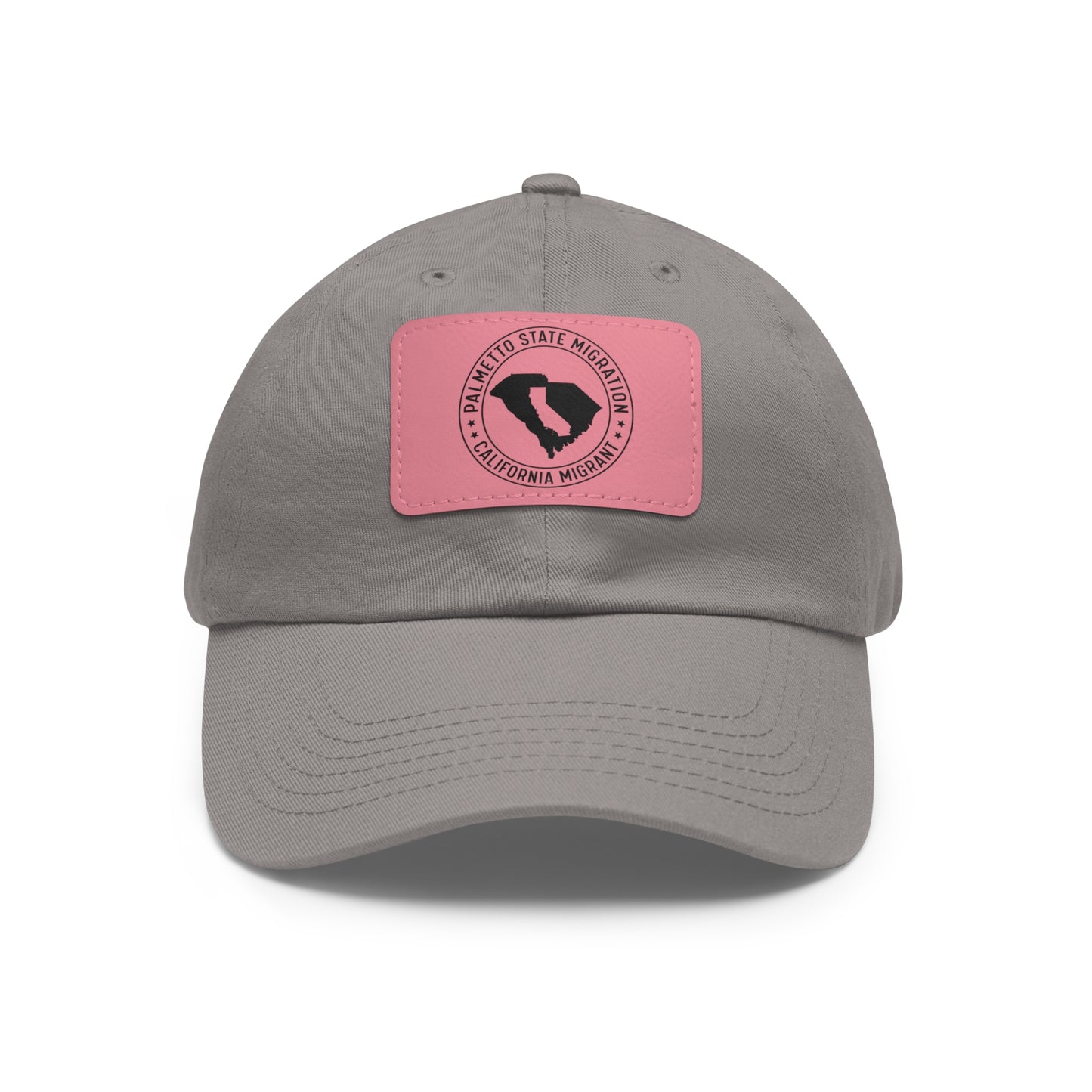 California Migrant Dad Hat with Leather Patch