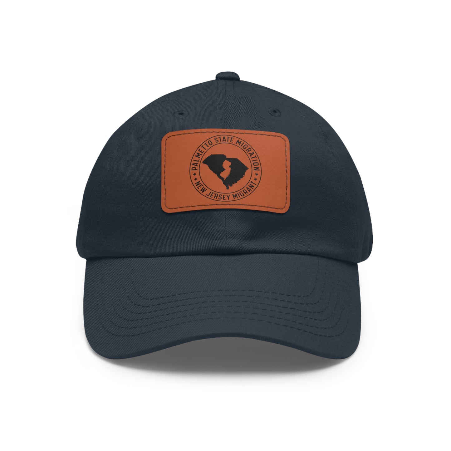 New Jersey Migrant Dad Hat with Leather Patch