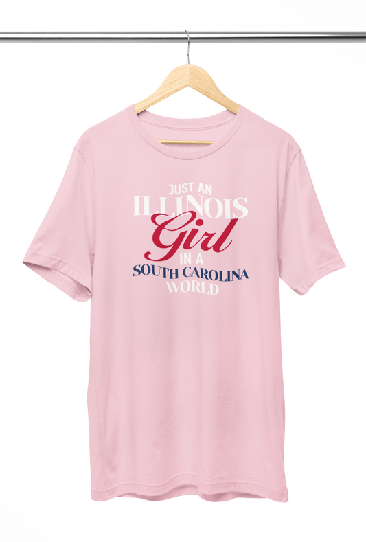 Proud Illinois Girl Short Sleeve Tee